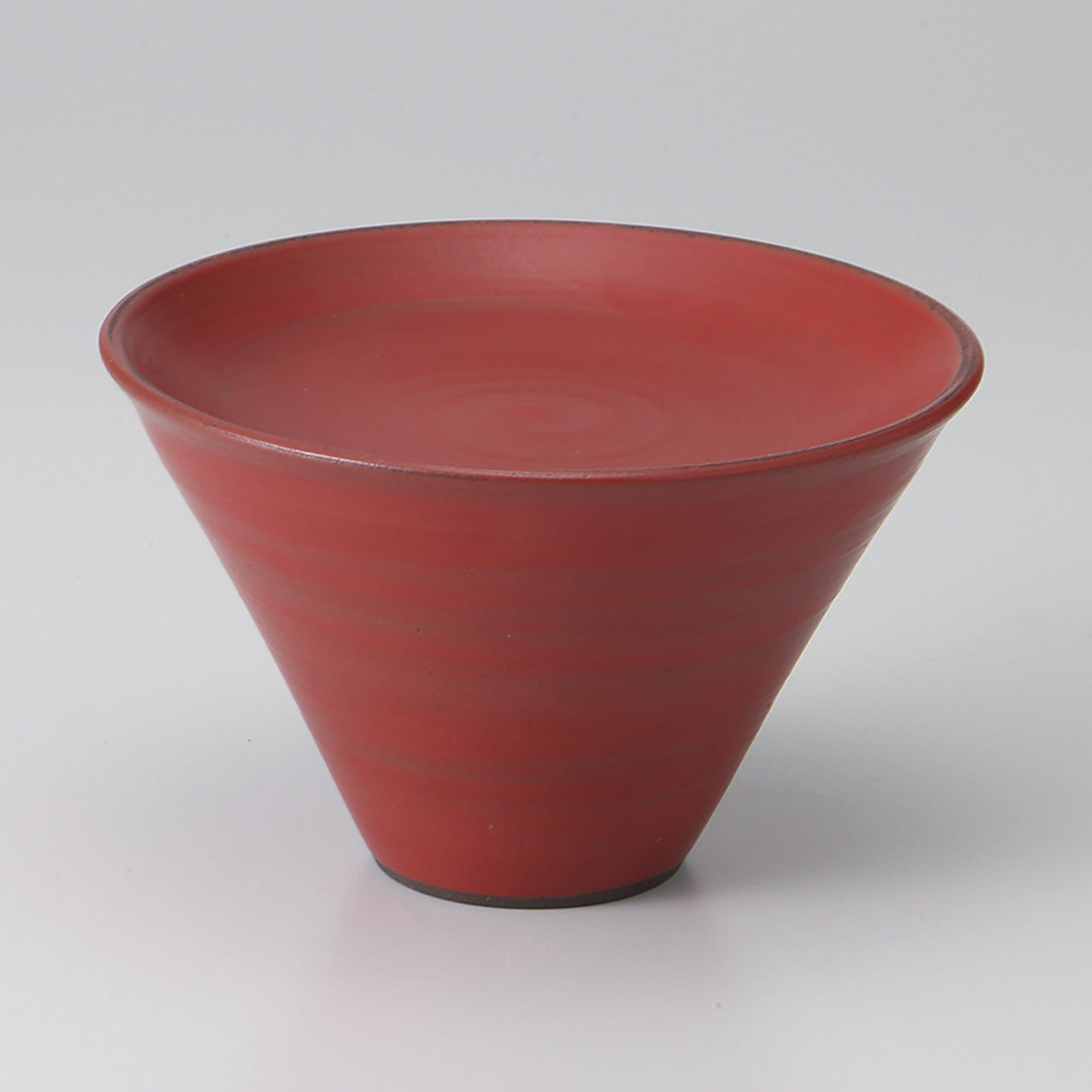 朱釉巻 ハイプレートM 13.3×8.3cm