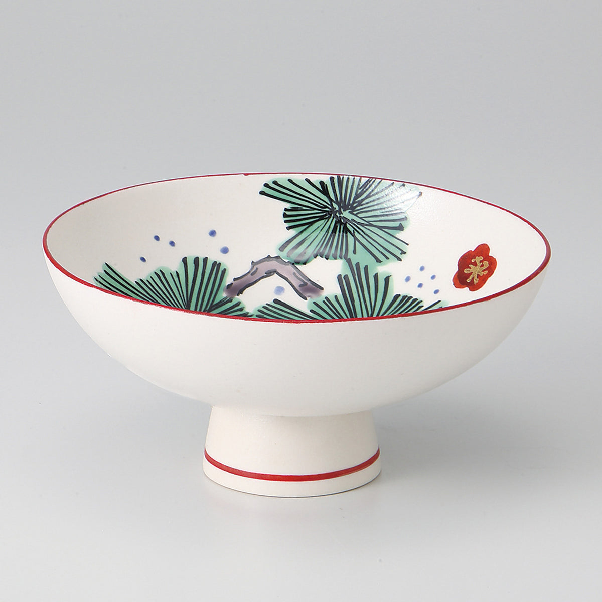 松竹梅 高台ボールS 14×6.5cm
