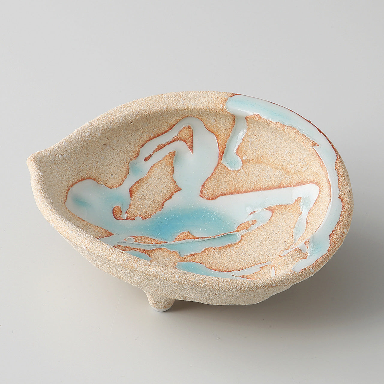 青涼流し シェル向付 16.1×13.8×6cm