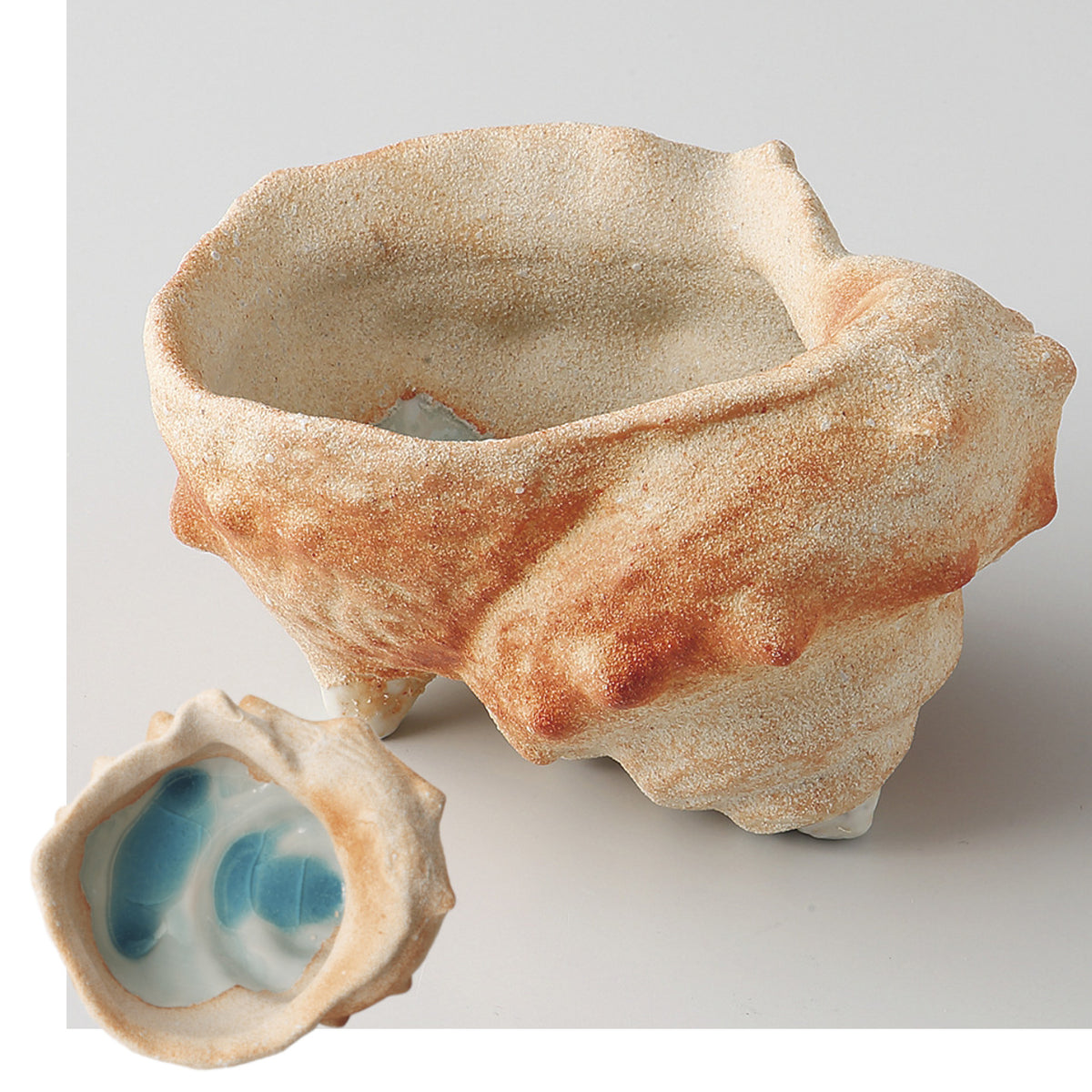 青涼流し 巻貝鉢 14.2×12.7×8.7cm
