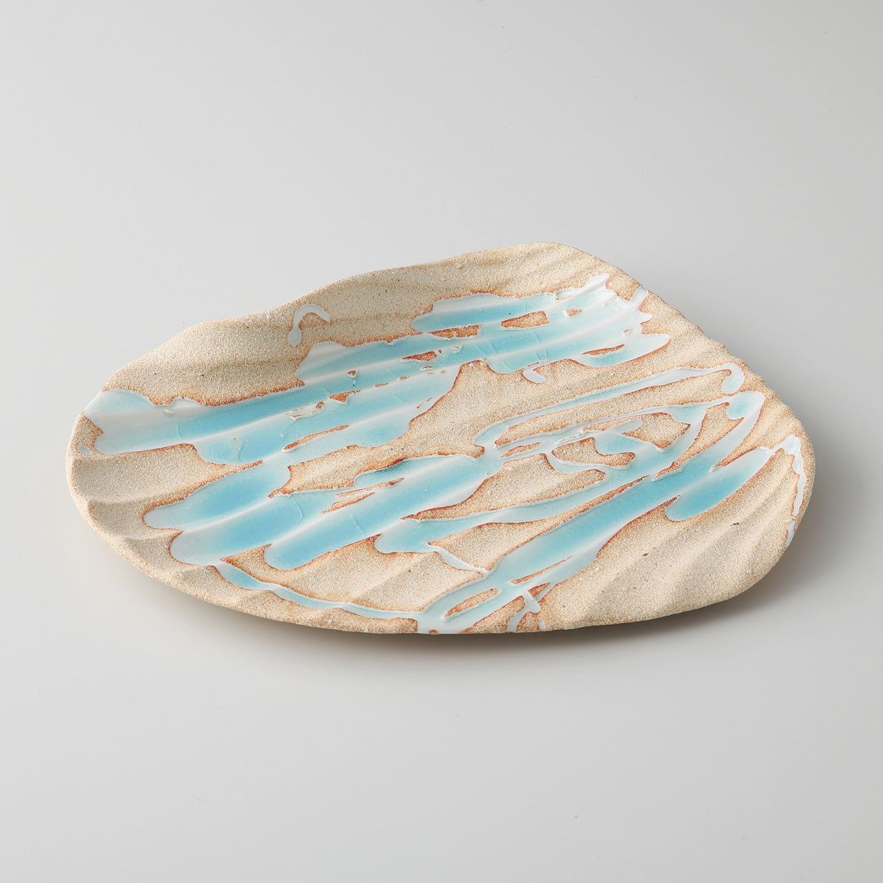 青涼流し 波打皿 26.5×21.8×4cm