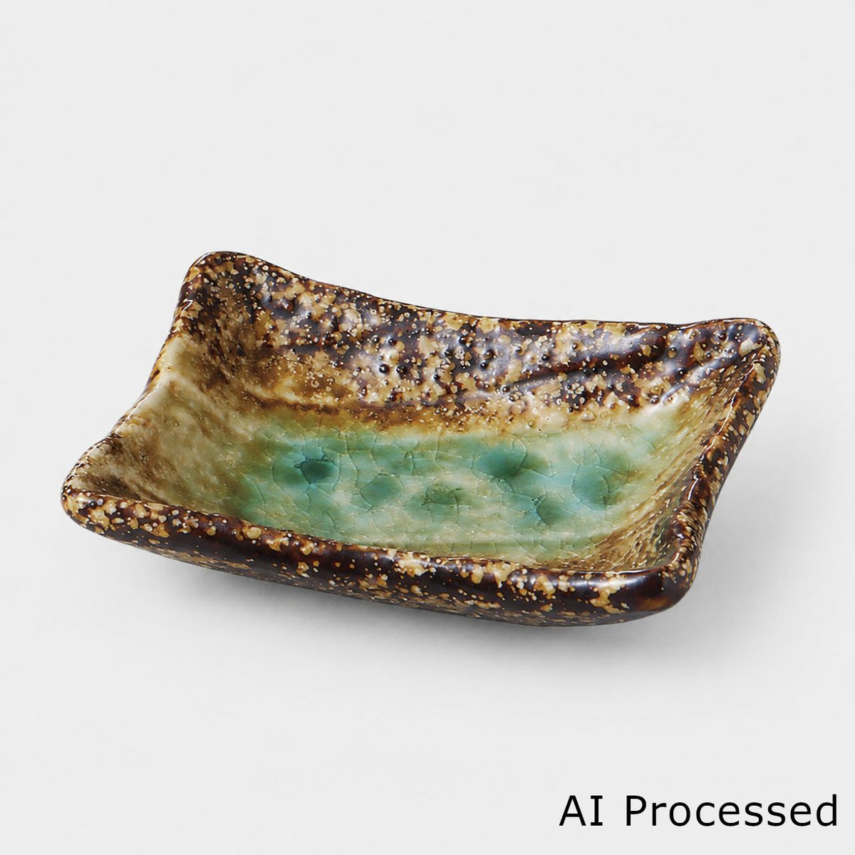 緑彩流 角千代口 10×7×2.5cm