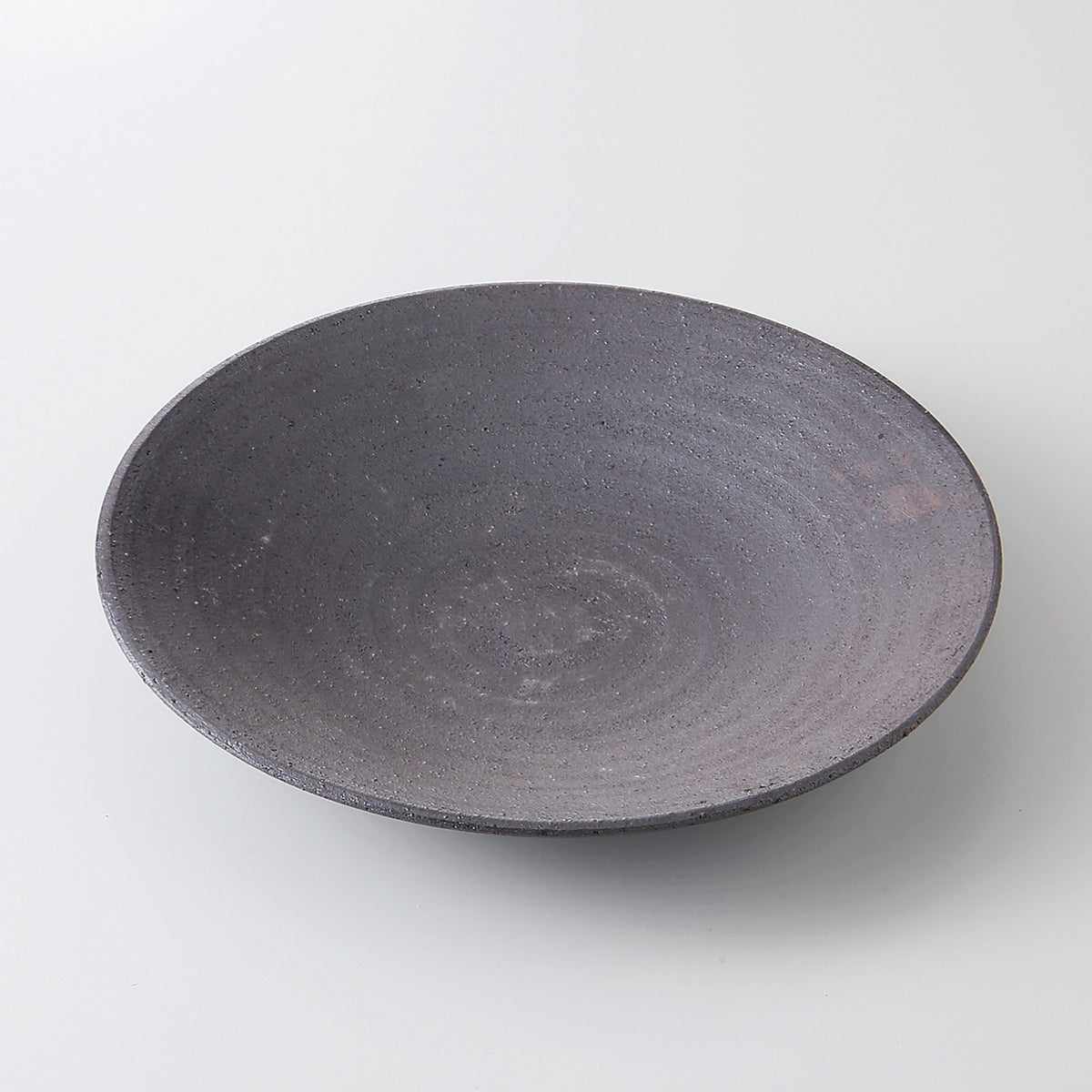 黒吹き焼締 マルチ皿 15×2.3cm