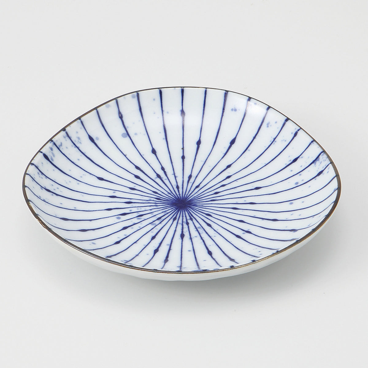 吹墨十草 5.0皿 16.5×3cm