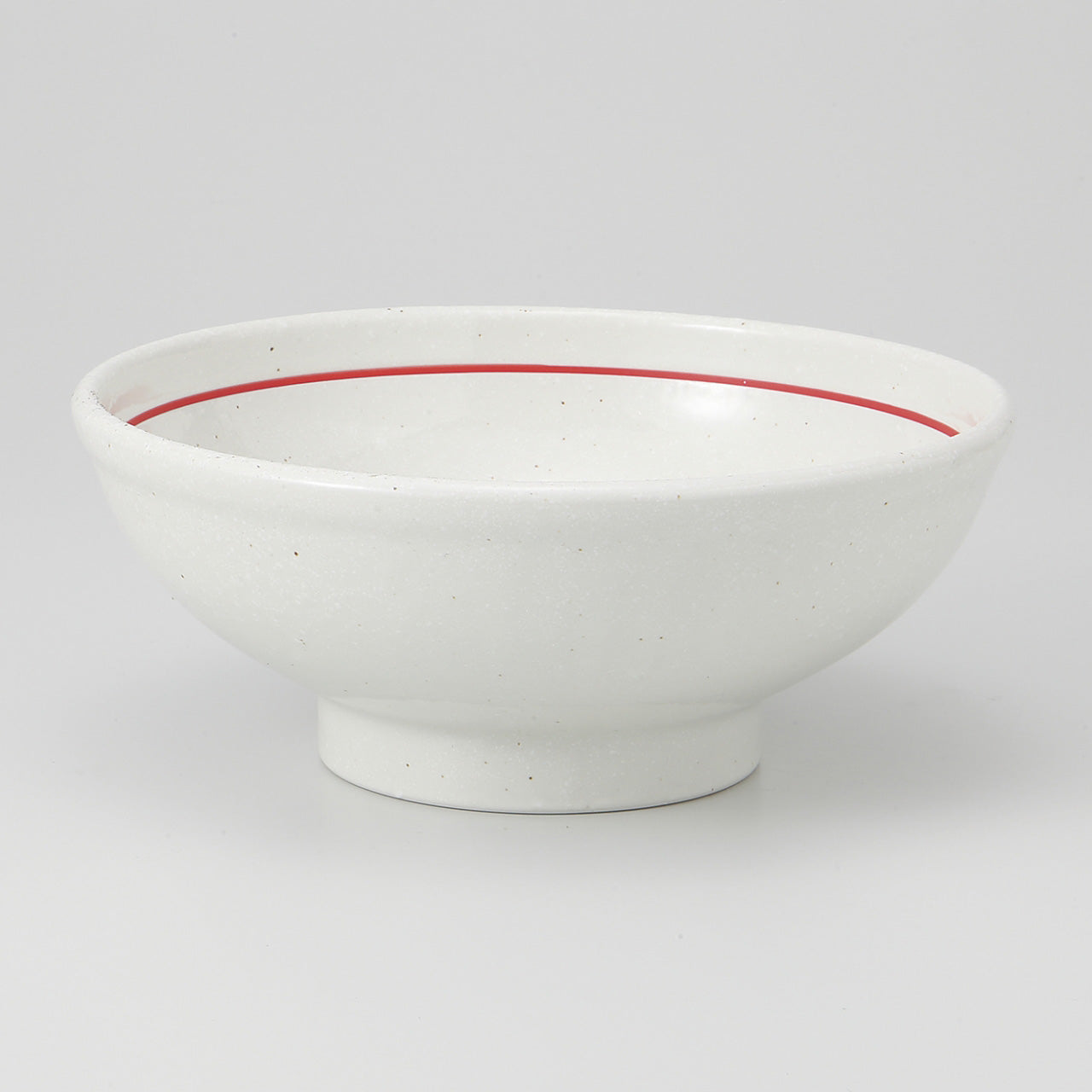 粉引赤ライン 玉渕22cm丼 22×8.9cm 1480cc