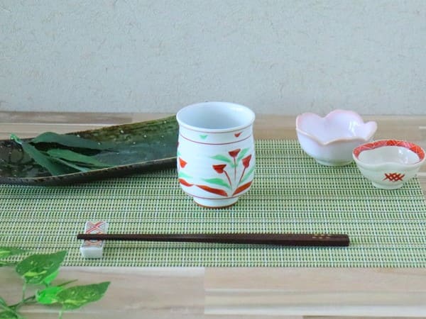美濃焼 花万歴湯呑 ( 大 ) [ 湯呑・カップ ] 約255cc