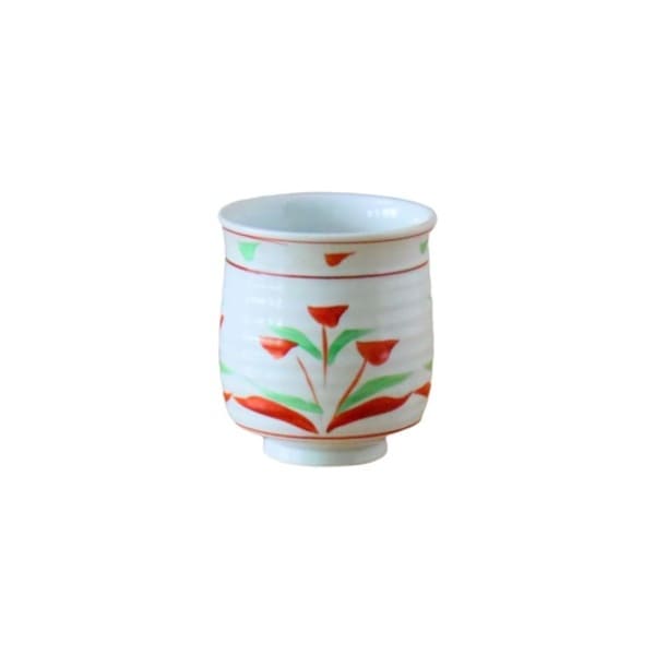 美濃焼 花万歴湯呑 ( 大 ) [ 湯呑・カップ ] 約255cc