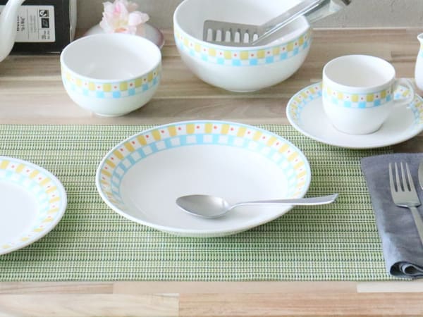 美濃焼 キュービック9"カレースープ [ スープ皿 ] 約22.3×3.8cm