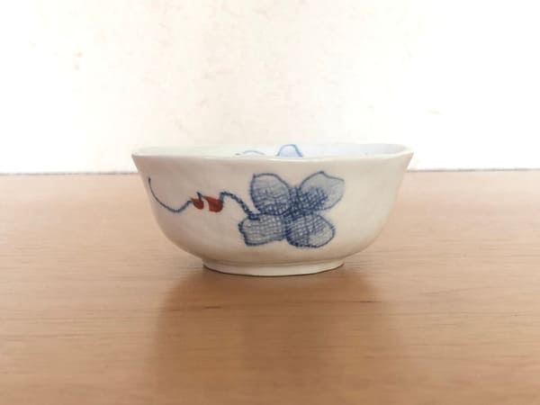 美濃焼 胡蝶花小付 ( 強化磁器 ) [ 珍味・小付 ] 9.8×4.1cm