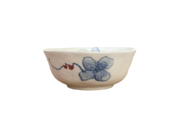 美濃焼 胡蝶花小付 ( 強化磁器 ) [ 珍味・小付 ] 9.8×4.1cm