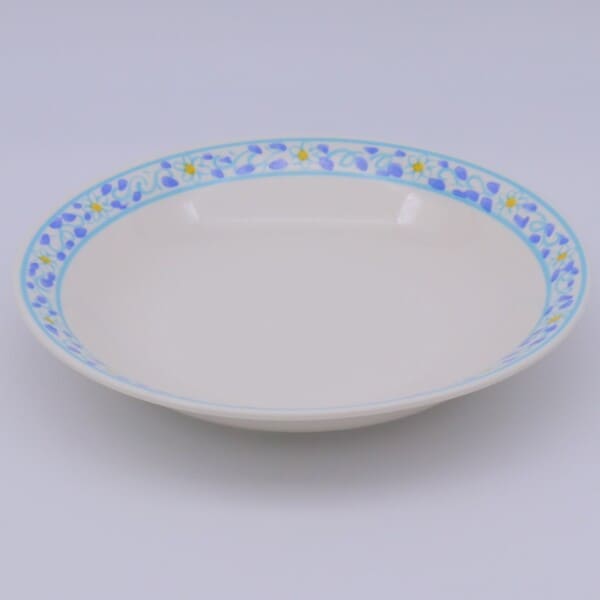 美濃焼 ミントフラワー9"カレースープ [ スープ皿 ] 22.3×3.8cm