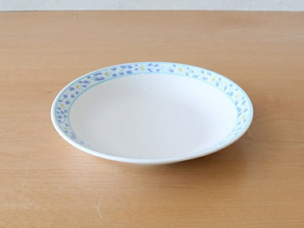 美濃焼 ミントフラワー9"カレースープ [ スープ皿 ] 22.3×3.8cm
