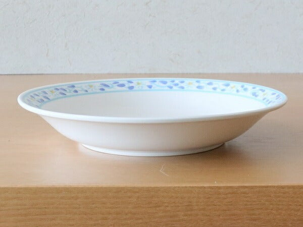 美濃焼 ミントフラワー9"カレースープ [ スープ皿 ] 22.3×3.8cm