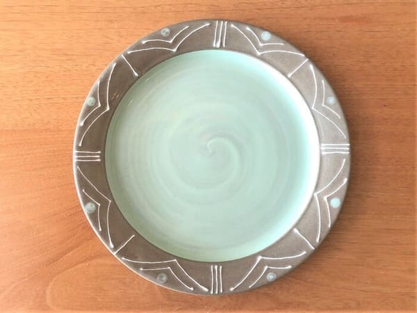 美濃焼 ヴェールポンムデザート皿 [ 中皿 ] 約21cm