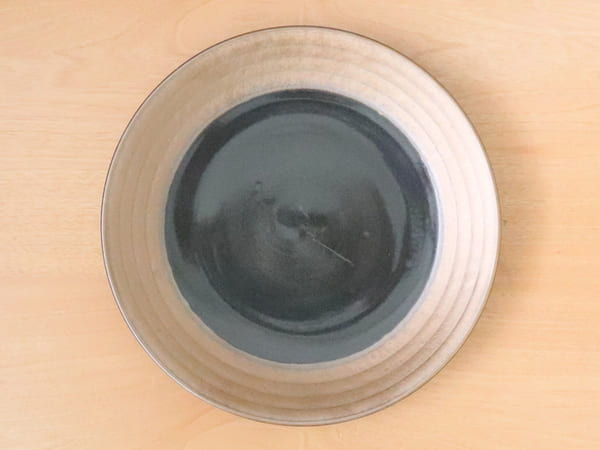 美濃焼 線段金彩9.0皿 [ 大皿 ] 約27.6×3.8cm