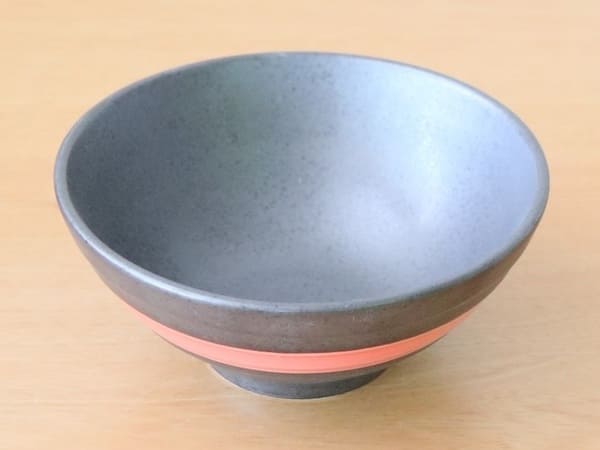 美濃焼 赤ライン 5寸反丼 [ 丼 ] 約15.2×6.6cm