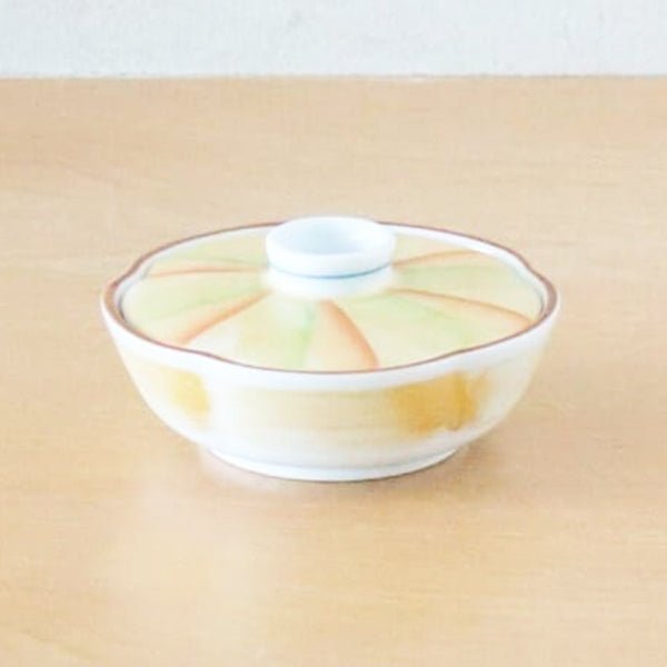 美濃焼 錦重ね 蓋物 [ 煮物碗・蓋向 ] 約10.8×5cm