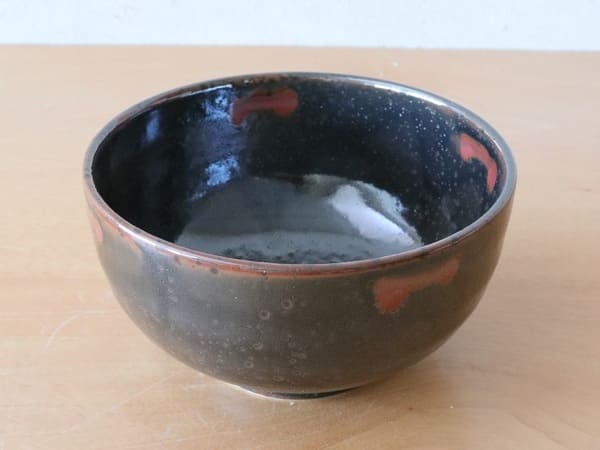 美濃焼 鉄赤点紋 5.0丼 [ 丼 ] 約16×8.6cm