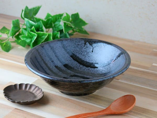 美濃焼 天目ライン8寸深鉢 [ 丼 ] 24×7.5cm