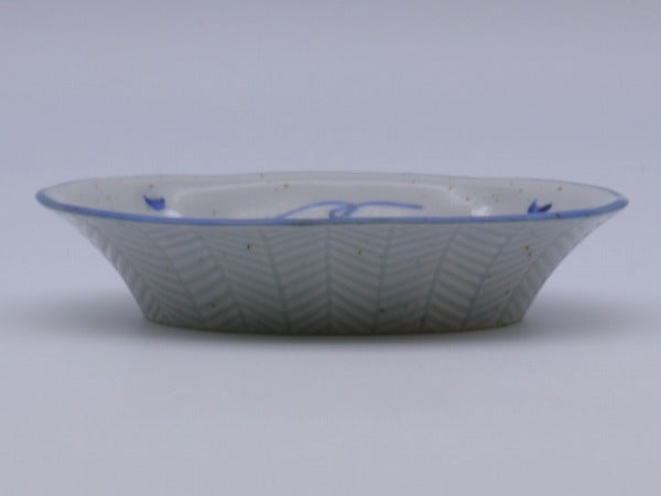 美濃焼 饅頭菊 楕円小鉢 [ 小鉢 ] 15×10.7×3.1cm