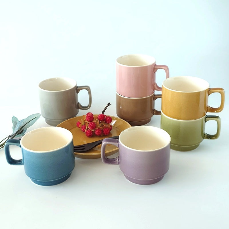 美濃焼 アースカラー スタックカップ｜やわらかな色で選べる毎日のカップ